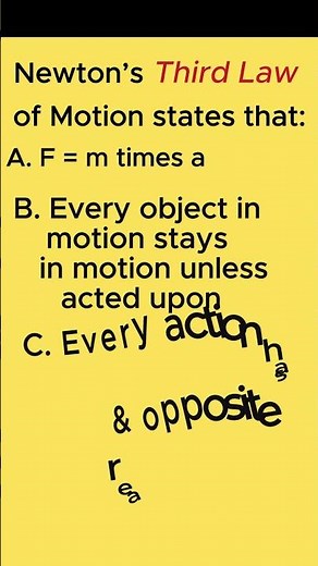 Newton’s Third Law of Motion | Grade 12 Physics | Tricks for Entrance | ESSLCE @ethiohandoutsdotcom