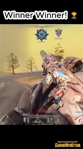 COD Winning Killcam 🔥 Final Kill Animation | Winner Winner 😱 #shorts