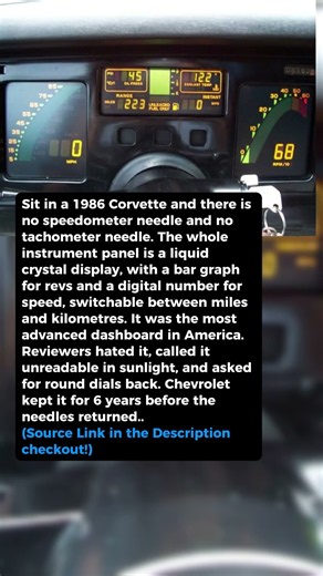 There Is Not a Single Needle on This Corvette's Dashboard #shorts #car #automobile