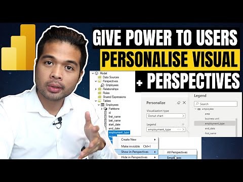 How to use Personalise Visuals and Perspectives in Power BI // Beginners Guide to Power BI in 2021