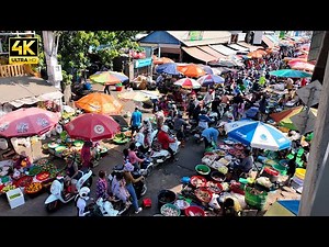 🇰🇭 A Day at the Market in Cambodia | Colorful City Life & Khmer Street Food Tour!