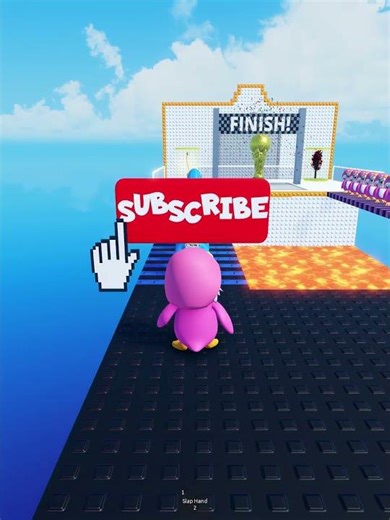 GUGUGAGA Penguin Slap Battle 💀 Pink vs Blue! 🐧 #roblox #rblx #robloxshorts