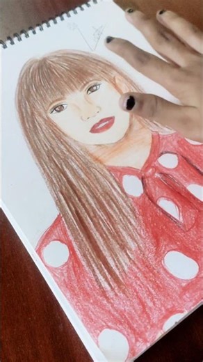 Lisa Drawing Transaction ✨🔥🔥 #art #drawing #painting #shorts #lisa #lalisa #blackpink