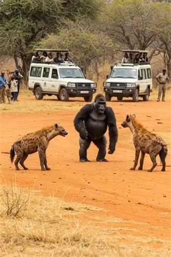 Gorilla vs Hyenas: You’ve Never Seen a Fight Like This