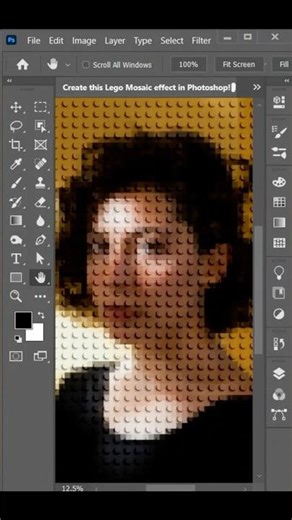 Photoshop LEGO Mosaic Effect!