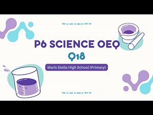 PSLE SCIENCE | EP1 | P6 Force | Elastic Spring | MSHS(P) 2024 OEQ Q18