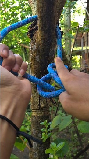 Bowline Knot💯#knots #knottying #howtoknot #ropework #usefulknots #diytutorial #skillbuilding #shorts