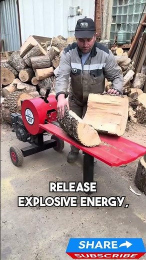 Insane Kinetic Log Splitter!