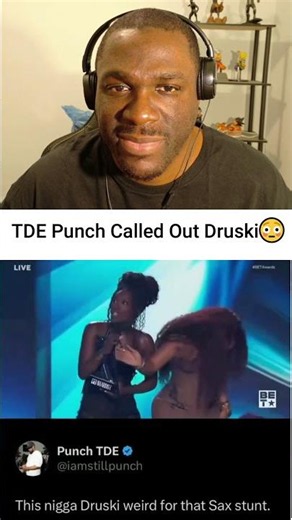 TDE Punch Called Out Druski After The BET Awards Sax Moment 😂😭