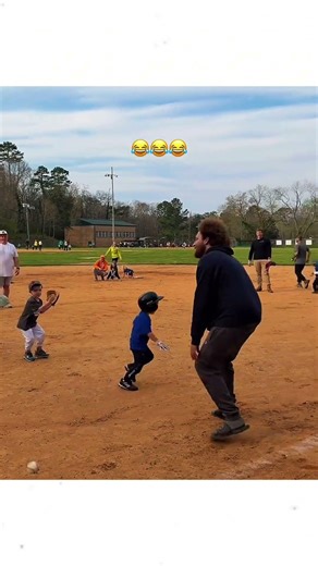 First rule of tee ball, there are no rules...🔥