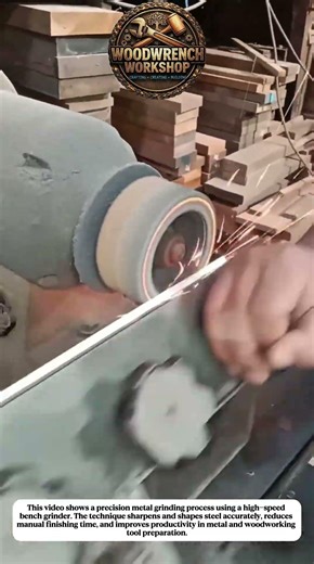 High-Speed Metal Grinding Process | Precision Tool Sharpening Technique