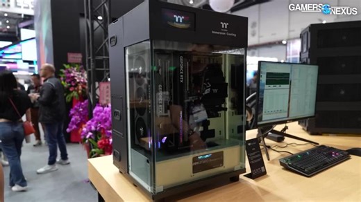 Thermaltake Immersion Cooling, View 390 Air, Minecube Cooler, & TR200 / TR300 Cases | GamersNexus