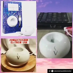 Pensa em um difusor lindooo  .⠀ O novo modelo difusor elétrico de cerâmica tem saída USB para facilitar ainda mais o seu uso, pode ser conectado em notebooks ou com o carregador do celular. . E ainda tem luz de Led o que deixa ainda mais aconchegante. . Gostou?? R$ 56.00 Pronta entrega Receba em casa Agende sua entrega! Atendimento direct ou Whatsapp 47 999855431. | O segredo da autocura | Facebook
