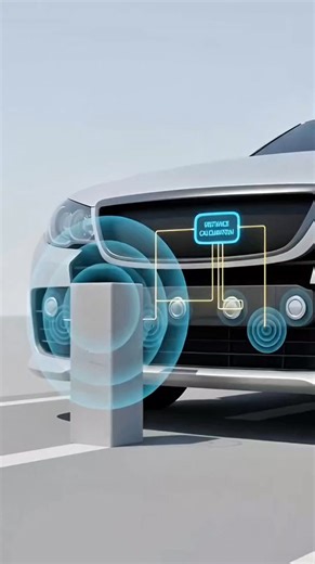 How Do Car Parking Sensors Detect Objects Without Touch? 📡🚗 #CarTechnology #ParkingSensors #HowItWorks #AutoEngineering #FacebookReels | Movices time
