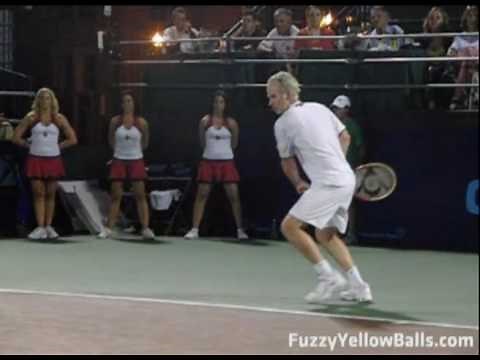 John McEnroe Play a Point in Slow Motion