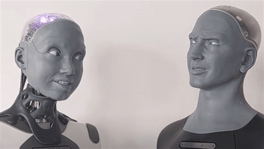 Watch "World's Most Advanced Humanoid Robot" Have A Conversation With New Buddy Azi