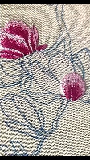Step-by-Step Magnolia Flower Embroidery Tutorial for Beginners