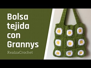 Bag - Wallet with GRANNYS Crochet | Daisies