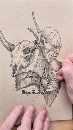 How to shade an orc warrior.