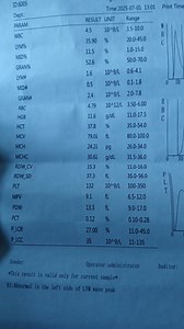 The image shows a blood test report. Can you explain what the d... | Filo