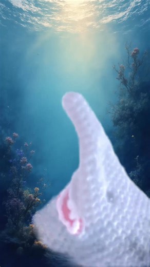 This crochet make brought all my favourite things together. A free-style crochet shark bag, complete with teeth guarding your contents and a drawstring hidden inside its mouth, made purely for the fun of crochet and letting imagination lead the way. The theme had to be Jaws, especially with the film’s 50th anniversary. It was one of my favourite films as a child and I cried when they killed the shark. I never found it scary, I always loved Jaws and felt drawn to the shark, which probably explain