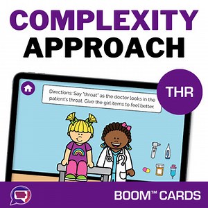 Complexity Approach Speech Therapy Activity THR Clusters Boom Cards 2 Element