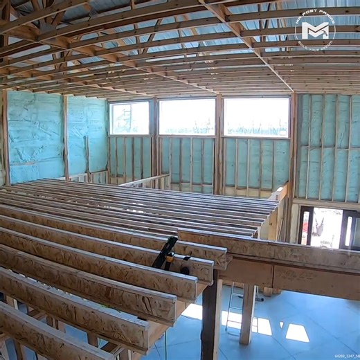 Putting in a Second Level Subfloor #Barndominium #Framing #HouseFraming #Subfloor | MR Post Frame