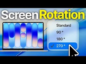 how to rotate screen on macbook