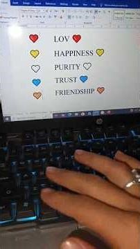كمبيوترحيل مهمةASMR important tricks heart emoji and ETCASMR #كمبيوتر #حاسوب#keyboard