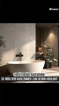 Freistehende Badewanne als Blickfang: So wird dein Badezimmer zum Design-Highlight
