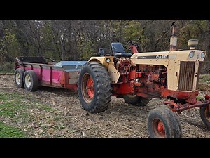 Fixing the spreader and the 930 case comfort King hauling manure