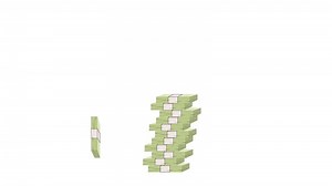 Download Money stacks growing as profit increase animation for free