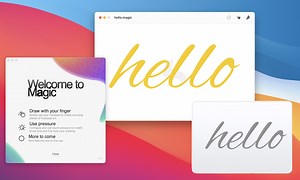 MacBookのトラックパッドやMagic Trackpadを使って手書き入力ができるドローイングアプリ「Magic」がリリース。