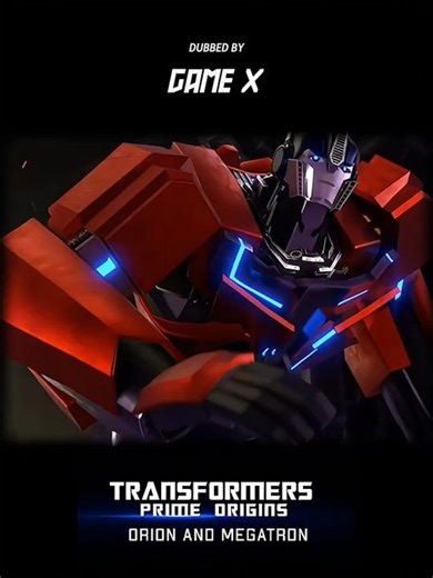 Transformers Prime Origins - Orion Meets with Megatron #optimusprime #megatron