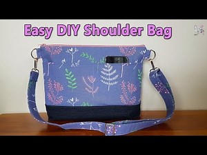 EASY DIY SHOULDER BAG | TOTE BAG | DIY BAG | BAG SEWING TUTORIAL STEP BY STEP