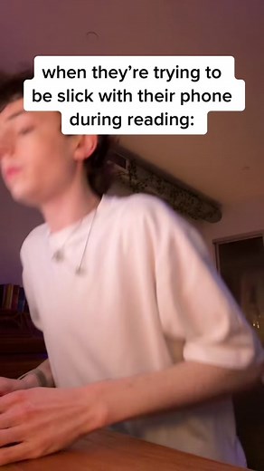 Humorous Take on Phone Distractions During Reading