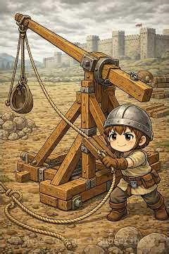 Trebuchet vs. Catapult — Medieval Engineering Showdown ⚙️