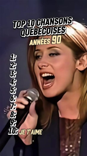 Quelle est votre chanson préférée de cette décennie ? #quebec #top10 #musique #90s #culture