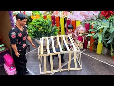 Neelu Neelima ki kahani/ barbie doll cartoon/ dog ke liye bnaya pinjra / the task barbie