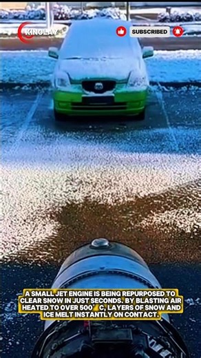“Jet Engine Snow Cleaner—Cool but Dangerous!”‼️#innovation #shorts