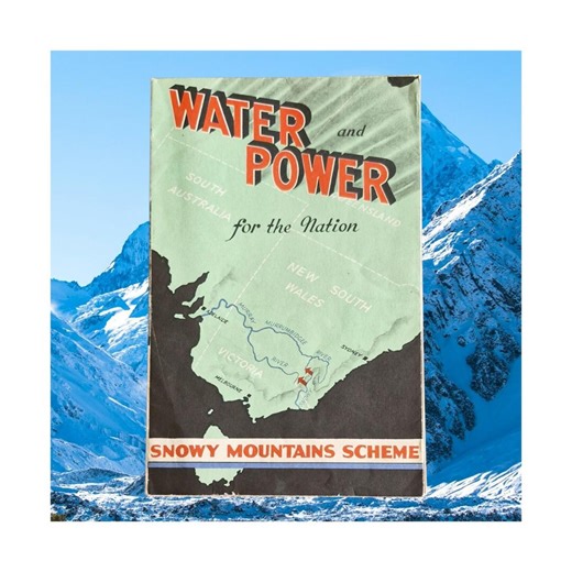 Rare Vintage Snowy Mountains Scheme Pamphlet – Water and Power for the Nation - Etsy Australia