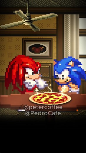 IB: @Shnadow Tails só queria um pedaço, kkkkkk! 🍕 #meme #spriteanimation #fyp #sonic