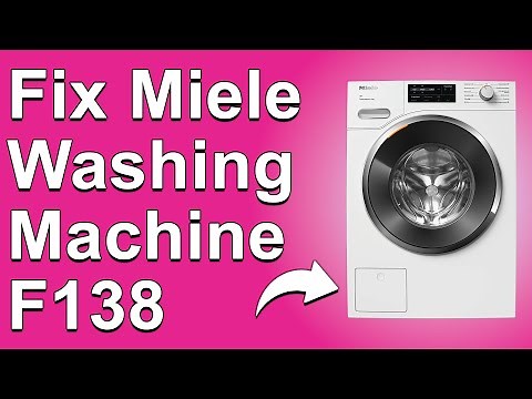 Miele Washing Machine Error Code F138 (How To Fix Error F138 - What It Is, And Causes Of Error F138)