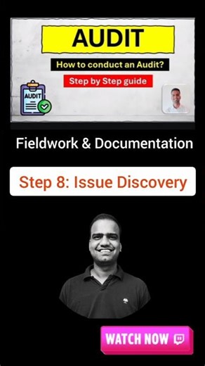 Step 8 - Fieldwork & Documentation Phase of an Audit - Issue Discovery |#Shorts - 341