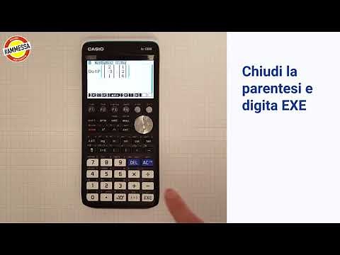 Calcolatrice grafica FX-CG50 - Algebra vettoriale