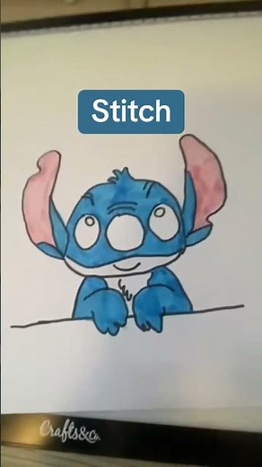 Stitch malen Einfach !! Wenn es dir gefällt dann like und abonniere☺️#stitch #disney #malen #art