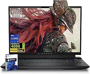 Dell Alienware m18 R2 Gaming Laptop, NVIDIA RTX 4090 16GB GDDR6, Intel i9 14900HX, 18" 2K QHD+ (2560x1600) 165Hz 3ms, 64 GB DDR5, 4 TB SSD, WiFi 7, Bluetooth 5.4, Windows 11 Pro