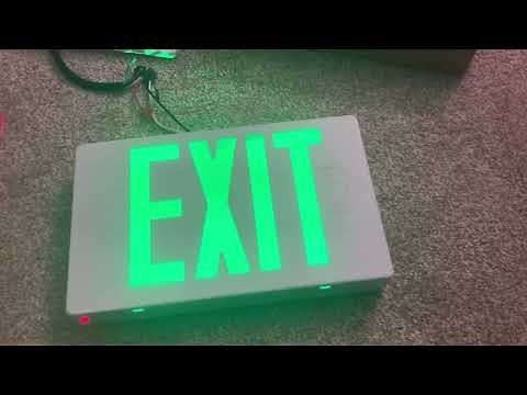 Commercial Electric Multicolor LED Exit Sign