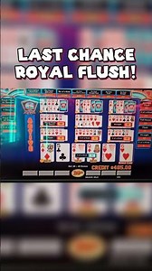 6-Card Poker comes through BIG, right at the last second! 🤑 #videopoker #casinos