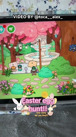 EASTER EGG HUNT🐰can you find every single Easter egg in the scene?🥚try your best! 💕 @toca__alex_